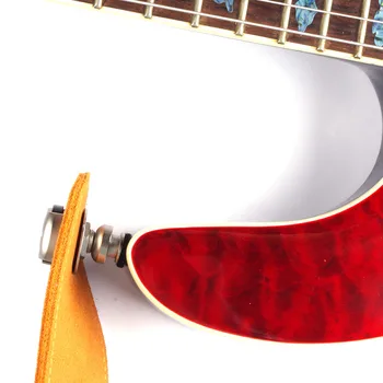 1 זוג גיטרה רצועת מנעולים פג סיכות סגסוגת נחושת גיטרה רצועת הר שטוח ראש הכפתורים אבזרים