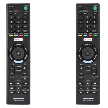 2X Smart TV שלט רחוק Sony Rmt-Tx102u על Rmt-Tx100d Rmt-Tx101j Rmt-Tx101d Rmt-Tx100e Rmt-Tx101e Rmt-Tx200