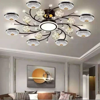 קריסטל תקרת הסלון אור מודרניים LED חכמה נברשת Gexing השינה מסעדה הדירה מקורה מנורות דקורטיביות