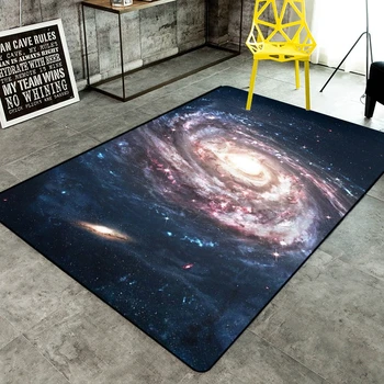 3D Galaxy שטח השטיח השטיח שולחן קפה שטיח על המסדרון חדר שינה סלון