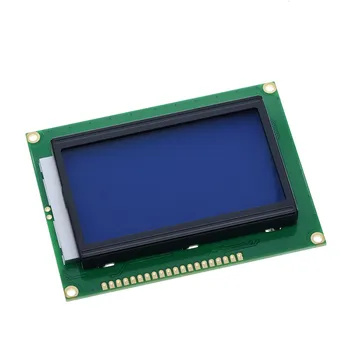 כחול ירוק מסך LCD מודול עבור Arduino 12864 5V מקבילית טורית מסך LCD לוח תצוגה עם תאורה אחורית