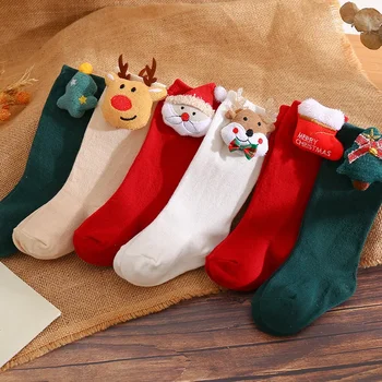 Instagram ספרדית לילדים קשת Midtube גרבי חג המולד גדול הקשת גרביים לתינוק רגיל גרביים השנה החדשה