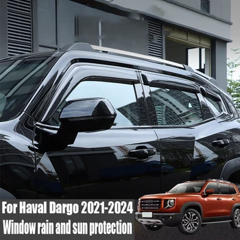 על Haval Dargo 2021 2022 2023 2024 החלון גשם מגן עם התרחבו עיצוב דקורטיבי הרצועה