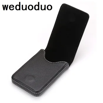 Weduoduo חדשים עור Pu עסקים של גברים נייד בעל כרטיס תעודת הזהות במקרה לנשים מתכת בעל כרטיס האשראי