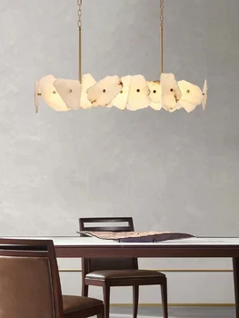 2023 מגמה חדשה שיש סדרה זהב כסף שחור תלויות מנורות הברק תליון אור השעיה Luminaire Lampen בשביל בחדר האוכל