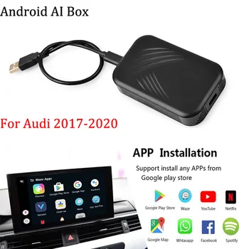 Apple Carplay AI קופסה A1 A3 A4 A5 A6 A7 A8 Q3 Q5 Q7 2017-2020 Plug-in לרכב אוטומטי אנדרואיד מערכת בידור Plug and Play
