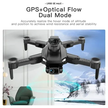 4K מקצועי 5G Wifi FPV מצלמה 360 ° התחמקות ממכשולים Brushless Motor RC Quadcopter מיני רון L900 פרו-מקס GPS 