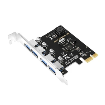 4 יציאת USB PCIE מתאם מאריך USB מתאם כרטיס בקר כרטיס הרחבה כרטיס עבור שולחן העבודה אביזרים