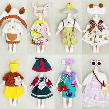 אביזרים 1/12Bjd מולי הגוף Ob11, חיוניות בגדי בובה חיה בובה החליפה 16~17 בובות שמלות יפות בובה לתלבושת
