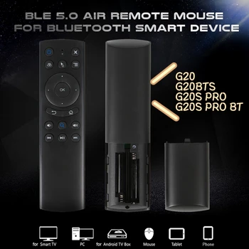 G20S חכם הקול שלט רחוק Mini Wireless Fly Air Mouse לוח המקשים עבור אנדרואיד תיבת הטלוויזיה G20S על ג ' יירו IR לומד 2.4 G RF
