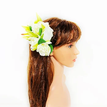2023 הגעה חדשה אלגנטי גרדניה פרחים שיער קליפים עבור נשים בנות פופולרי רומנטי אביזרי שיער הוואי סגנון השיער סיכות