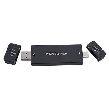 M. 2 SSD-מארז USB 3.1 Type C הדיסק הקשיח לתא הכונן הקשיח החיצוני המתחם במקרה 2230 2242 עבור Windows /Linux