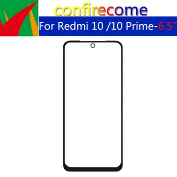 10Pcs\הרבה Xiaomi Redmi 10 21061119AG מסך מגע הפאנל הקדמי החיצוני זכוכית עדשת Redmi 10 ראש 21061119BI LCD זכוכית