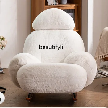כסא נדנדה בבית פנאי שכיבה ושינה עצלנים ספת יחיד מעצב כסא נדנדה רהיטים רב תכליתיים