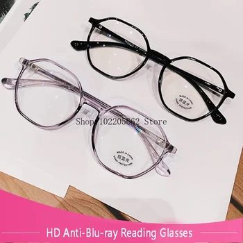 לשני המינים משקפי קריאה שקוף נגד אור כחול Presbyopic משקפיים נשים מרשם רוחק ראייה משקפי oculos דה grau