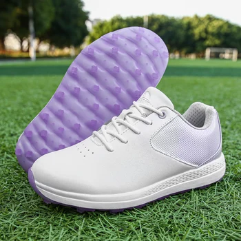 גולף נשים נעליים עמיד למים עור גולף נעלי ספורט נוחים, slip שאינם גדלים 36-43