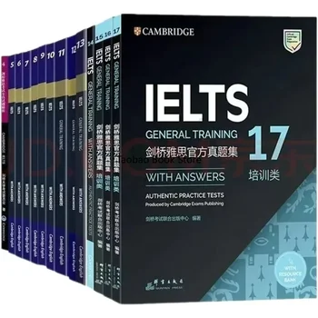 14 ספרים קיימברידג 'האנגלית IELTS IELTS 4-17 הכשרה IELTS' אן ז ' אן טי 4-17 דיבור קריאה כתיבה האזנה ספר הלימוד