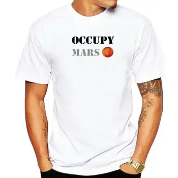 SpaceX חולצות גברים בחלל X לוגו Mens חולצה מותאם פופולרי שרוול קצר לכבוש את מאדים חולצת טי מותאמות אישית חולצת טי