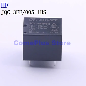 5PCS JQC-3FF/005-1HS 012 12V 5V HF כוח ממסרים