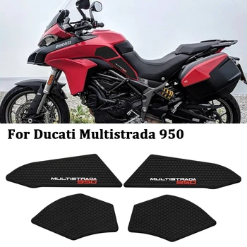 עבור דוקאטי Multistrada 950 950S 2019-2021 אופנוע ללא תלוש בצד מיכל הדלק מדבקות עמיד למים משטח גומי מדבקה