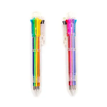 יצירתיות ססגוניות עט כדורי מקסים כתיבה הקש 8 צבע שמן עט Fo זרוק משלוח