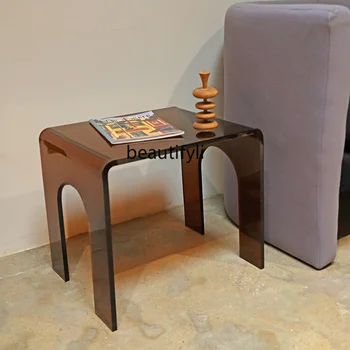 צבעוני אקרילי שולחן צד הספה בפינה שולחן סלון שולחן הקפה בחדר השינה ליד המיטה, שולחן קפה יצירתי פשוטה