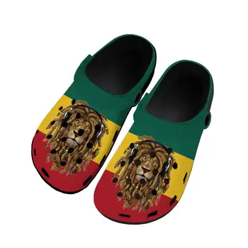 רגאיי רסטפרי ראסטה Rastafari אריה יהודה בבית קבקבים מותאם אישית המים נעלי Mens Womens נער הנעל גן חוף נעלי בית