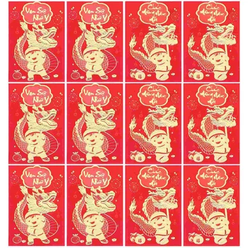 כסף אדום כיסים סיני כסף מזל מעטפות שנה האדום מעטפות מזומנים מעטפות כסף שקיות אקראי סגנון