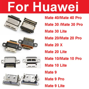 מיקרו USB לשקע טעינה Plug עבור Mate Huawei 40 30 20 10 9 Pro Lite 20X סוג C-תשלום מחבר העגינה שקע יציאת תיקון חלקים