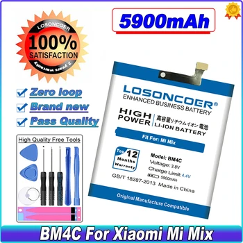 LOSONCOER 5900mAh BM4C סוללה עבור Xiaomi Mi מיקס סוללה