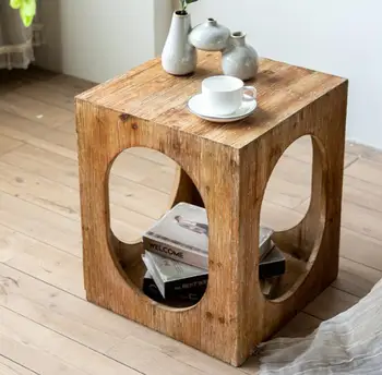 סיני חדש רטרו יצירתי ספה, שולחן צד, שולחן הקפה בסלון חלול קטן תה קפה קטן פינת קפה רהיטים 2023 חדש