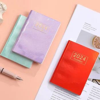 2024 Planner ביומן Libretas היומן לייזר סדר היום המתכנן המחברת Cuadernos Cahier צבעוני הערה הספר Cuaderno מחברות