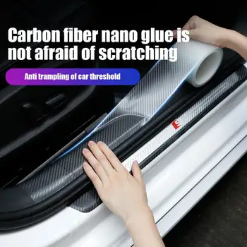 סיבי פחמן רכב מדבקת פגוש מגן מעשי אוניברסלי לרכב אספקה אביזרי רכב שקוף 10m/5m/ מדבקות לרכב