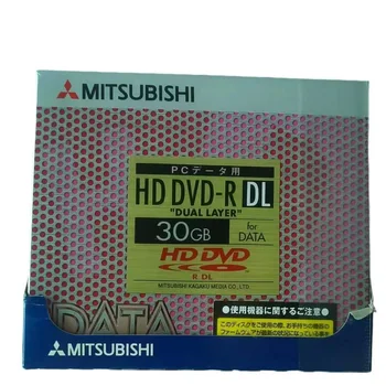 מיצובישי HD DVD-R ריק תקליטור חד צדדי שכבה כפולה קיבולת 30GB באיכות גבוהה אחת-זמן הקלטה HD DVD-R DL