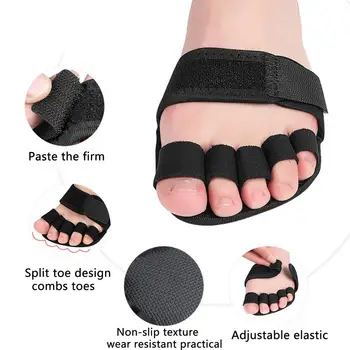1 זוג יוגה גרביים חמש אצבעות מופרדות להדביק בחוזקה שני מפרטים מקצועיים קצר משטח רגליים גרבי ספורט כושר