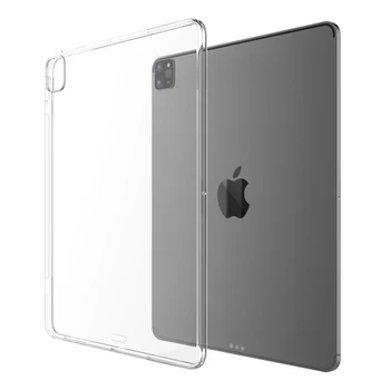 Shockproof מחשב הלוח Case עבור iPad Pro 12.9 6 2022 גמיש רך סיליקון ברור כיסוי עבור ה-iPad Pro 12.9 2021 2020 2018 2017 2015