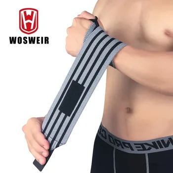 WOSWEIR 1 חתיכה הרמת משקולות צמיד היד עוטפת תחבושות סד Powerlifting מכון כושר רצועות תמיכה ציוד ספורט