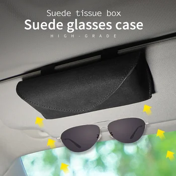 עבור פרארי הדפסת לוגו הרכב משקפיים תיק נייד מגן השמש אחסון משקפי שמש אוניברסלי משקפיים קליפ עמיד אביזרים
