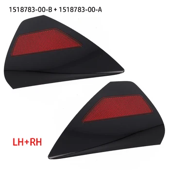2pcs אחורי LH&RH רבע לוח רפלקטור האור טסלה מודל 3 2017-2023/ Y 2020-2023 #1518783-00-A/ 1518783-00-B שחור+אדום