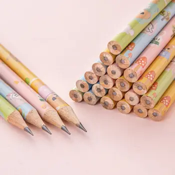 10Pcs/סט קריקטורה תלמיד HB עיפרון ילדים בבית ספר יסודי לכתוב לצייר עפרונות Kawaii סטודנט לאמנות ציוד מכשירי כתיבה