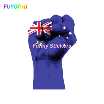 FUYOOHI החיצוני/הגנה מצחיק מדבקות אוסטרלי הדגל זרוע ויניל המכונית גאה כיף אישיות אביזרי רכב PVC מדבקות דקור