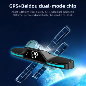 G15 האד Head-Up Display GPS מהירות אזעקה מהירות נסיעה במכונית תצוגה אוניברסלי