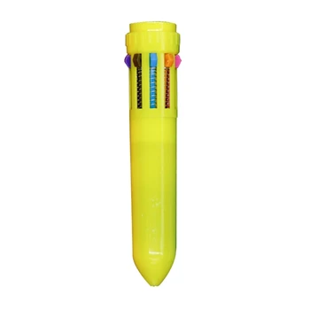 1Pc 10 צבע עט כדורי צבעוני ילדים סטודנט כדור נקודת עטים, ציוד משרדי בית הספר פריט הילדים מתנות.