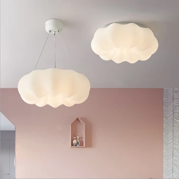 בסגנון נורדי ענן נברשת קטן הברק בלאן עבור חדר השינה חדר האוכל הביתה דקורטיביים AC110-220V ילדה ילדים נברשת