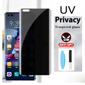 UV פרטיות אנטי ריגול מזג זכוכית מגן מסך עבור Mate Huawei 60 50 30 40 20 P30 p40-p50 p60 Pro נובה 7 8 9 10 11 זכוכית