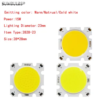 SUMBULBS LED COB מקור אור 15W DC LED גופי תאורה & רכיבים עבור לאתר הנורה מנורת תקרה
