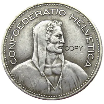 כל אחד שוויץ 5 פרנקים 1937-1954 צאן מצופה כסף יצירתי להעתיק מטבע
