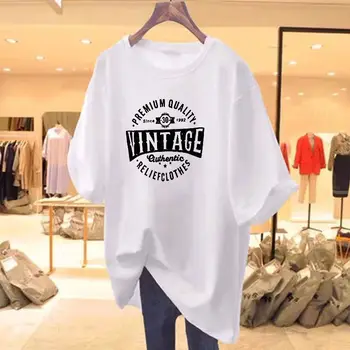 שרוול קצר חולצות או חולצות אופנה חופשי Pullovers 2023 חדש פשטות בנות קיץ דק מזדמן O-צוואר בגדי נשים