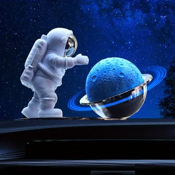 האסטרונאוט דמות פסל פסלון חלל פיסול המכונית ארומתרפיה שולחן העבודה קישוט הבית אסטרונאוט מודל בושם מפזר
