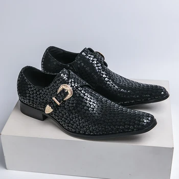 Topvivi גברים חברתיות פורמאליות הנעל 2023 סתיו אופנה להתלבש נעליים לגברים, להחליק על המסיבה בחתונה זכר מוקסינים נעלי שמלה נעלי